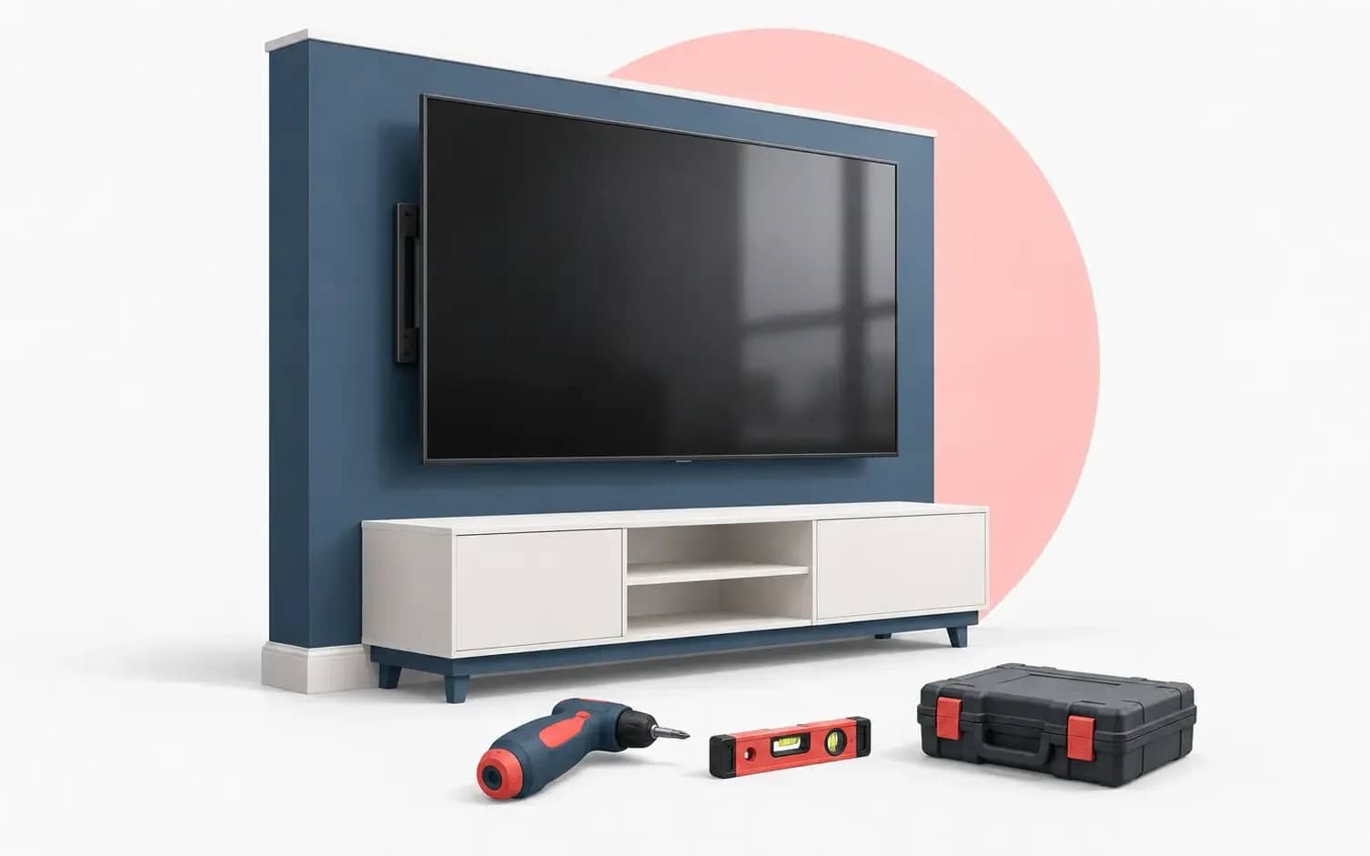 Hanging a TV on a newly repaired wall, or moving one and leaving old bracket holes behind? We mount the TV and patch what the old mount left.