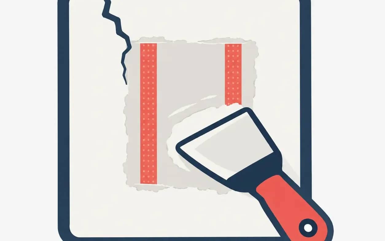 Repair holes from an old TV mount, damaged wall sections, or other blemishes before painting or installing your new setup.